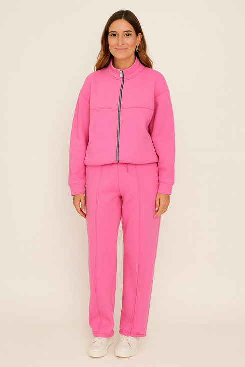 'Mireya' Long Sleeve Sweater Top and Pants Set - Celes Fashion
